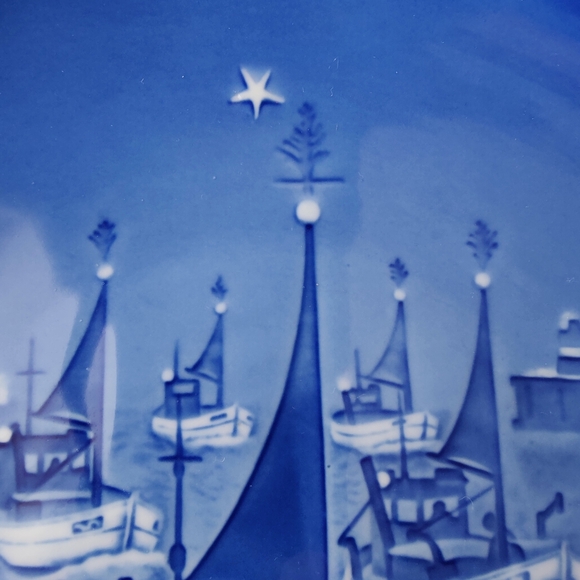 7 in | 1966 Bing & Grondahl Christmas 🌲plate by Henry Theander - Picture 4 of 11